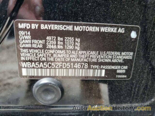 BMW 5 SERIES I, WBA5A5C52FD514678