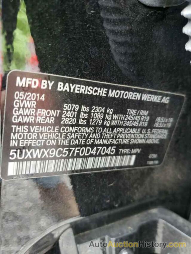 BMW X3 XDRIVE28I, 5UXWX9C57F0D47045