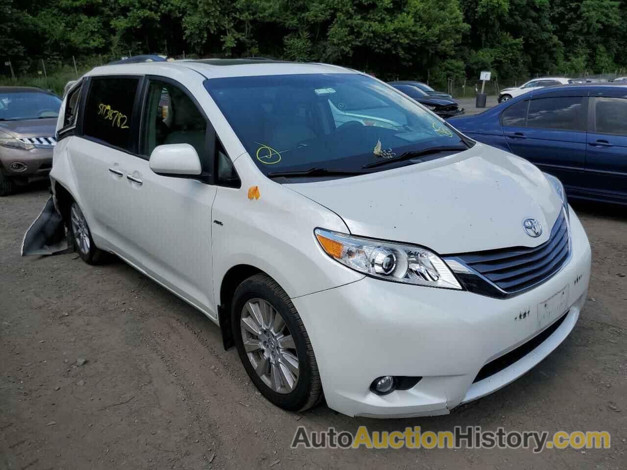 2017 TOYOTA SIENNA XLE, 5TDDZ3DC5HS176497