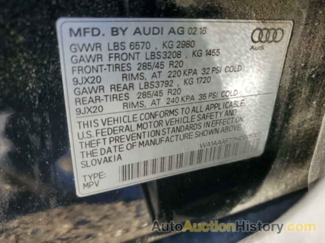 AUDI Q7 PREMIUM, WA1AAAF77HD008302