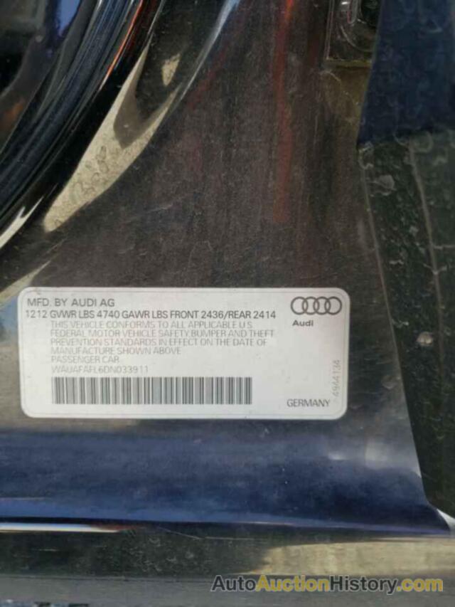 AUDI A4 PREMIUM, WAUAFAFL6DN033911