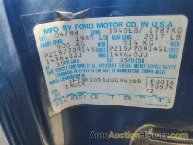 FORD RANGER, 1FTBR10T0JUC84366