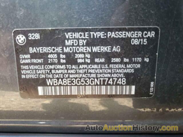 BMW 3 SERIES XI SULEV, WBA8E3G53GNT74748