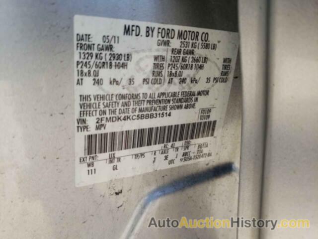 FORD EDGE LIMITED, 2FMDK4KC5BBB31514