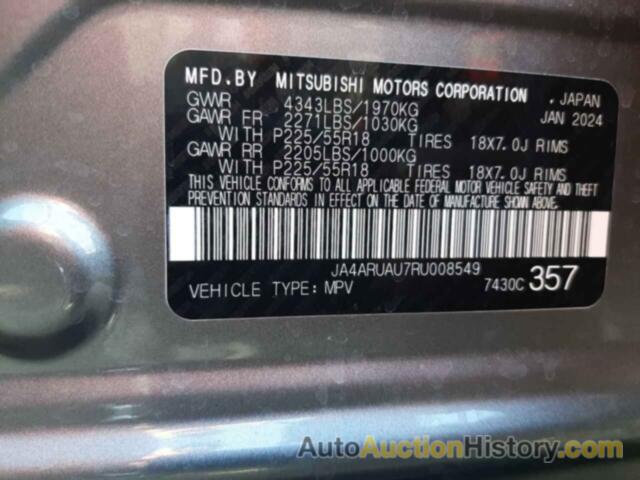 MITSUBISHI OUTLANDER S/SE, JA4ARUAU7RU008549