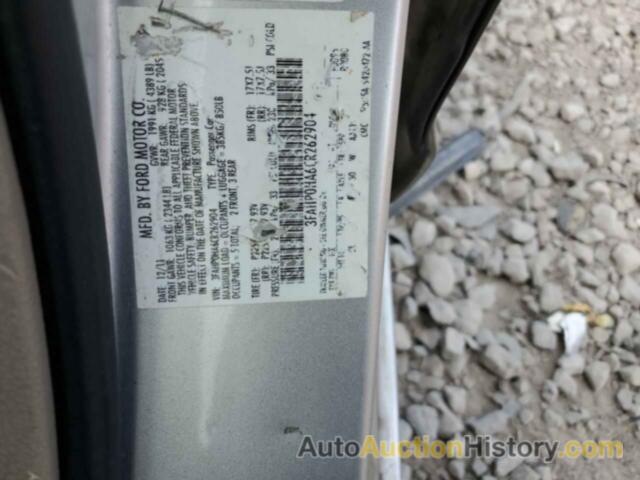 FORD FUSION SE, 3FAHP0HA6CR262904