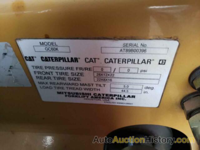 CATERPILLAR FORKLIFT, AT89B00396