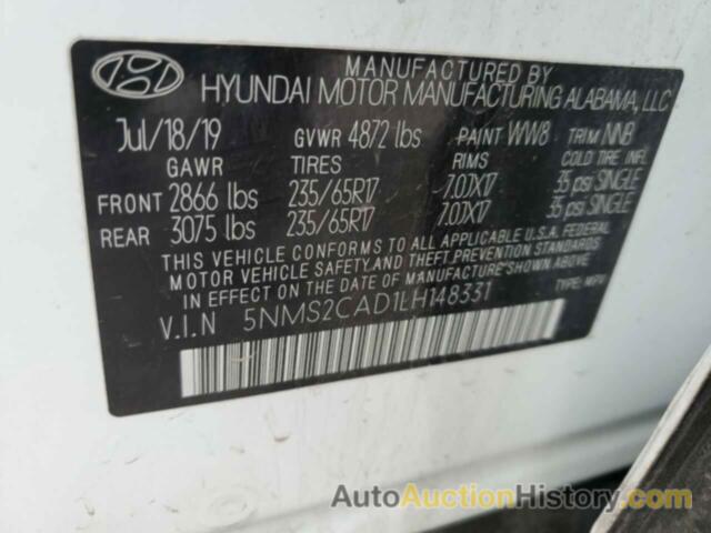 HYUNDAI SANTA FE SE, 5NMS2CAD1LH148331