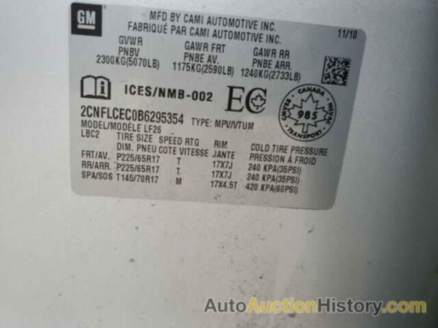 CHEVROLET EQUINOX LS, 2CNFLCEC0B6295354