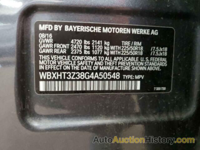 BMW X1 XDRIVE28I, WBXHT3Z38G4A50548