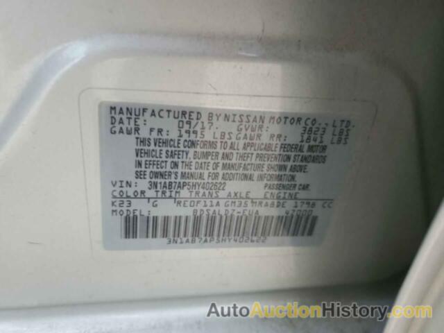 NISSAN SENTRA S, 3N1AB7AP5HY402622