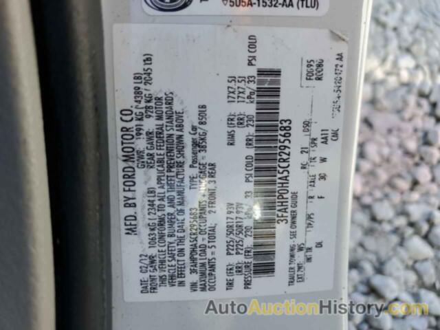 FORD FUSION SE, 3FAHP0HA5CR295683