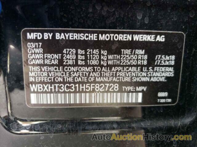 BMW X1 XDRIVE28I, WBXHT3C31H5F82728