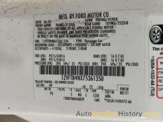 FORD ALL Models, 1ZVFT84NX75361350