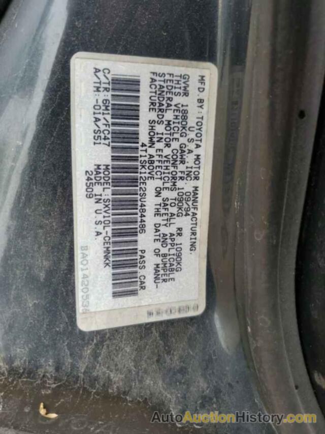 TOYOTA CAMRY LE, 4T1SK12E2SU484486