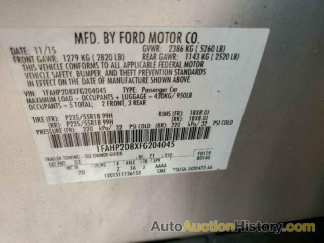 FORD TAURUS SE, 1FAHP2D8XFG204045