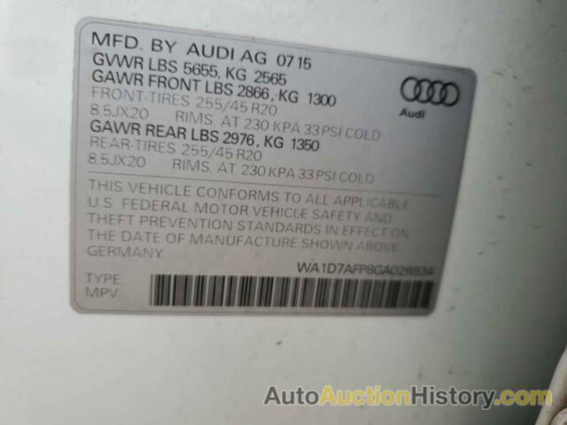 AUDI Q5 PREMIUM PLUS S-LINE, WA1D7AFP8GA026934