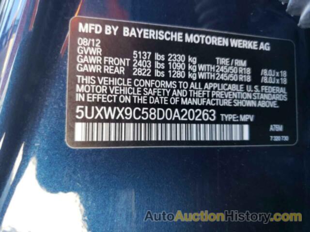 BMW X3 XDRIVE28I, 5UXWX9C58D0A20263