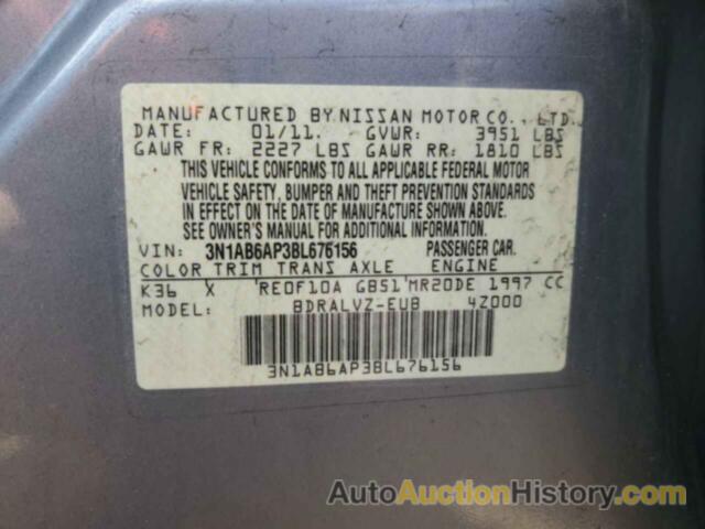 NISSAN SENTRA 2.0, 3N1AB6AP3BL676156