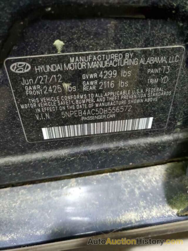 HYUNDAI SONATA GLS, 5NPEB4AC5DH556572