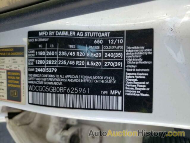 MERCEDES-BENZ GLK-CLASS 350, WDCGG5GB0BF625961