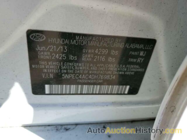 HYUNDAI SONATA SE, 5NPEC4AC4DH769834