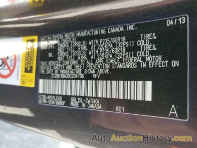 LEXUS RX350 350 BASE, 2T2BK1BA3DC204796