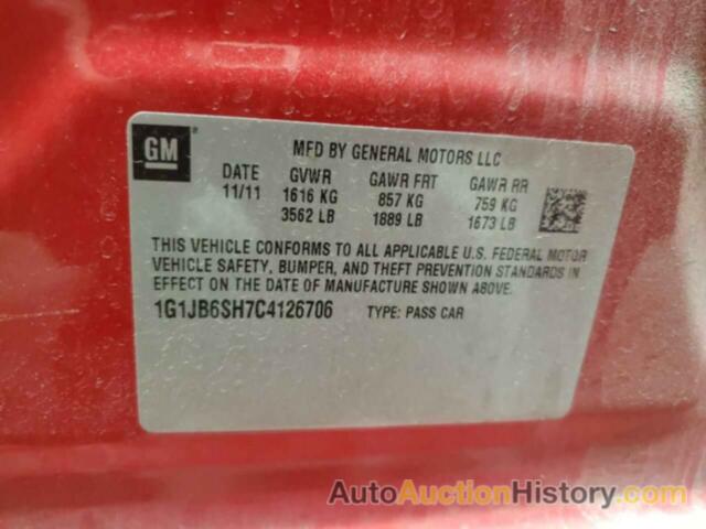 CHEVROLET SONIC LS, 1G1JB6SH7C4126706