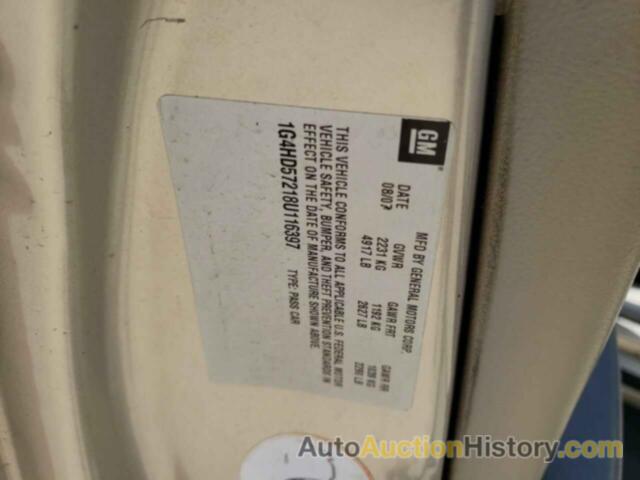 BUICK LUCERNE CXL, 1G4HD57218U116397