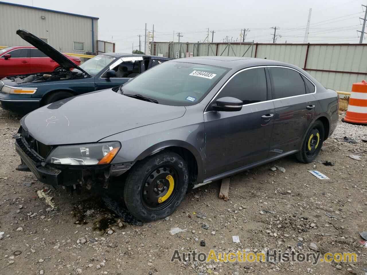 2013 VOLKSWAGEN PASSAT SE, 1VWBN7A38DC078202