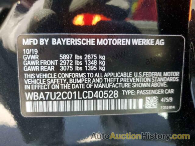 BMW 7 SERIES XI, WBA7U2C01LCD40528