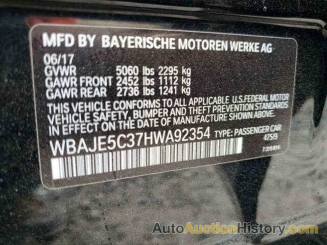 BMW 5 SERIES I, WBAJE5C37HWA92354