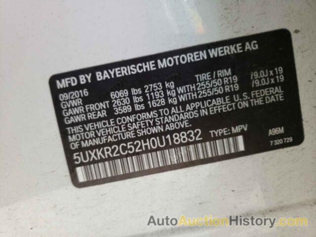 BMW X5 SDRIVE35I, 5UXKR2C52H0U18832