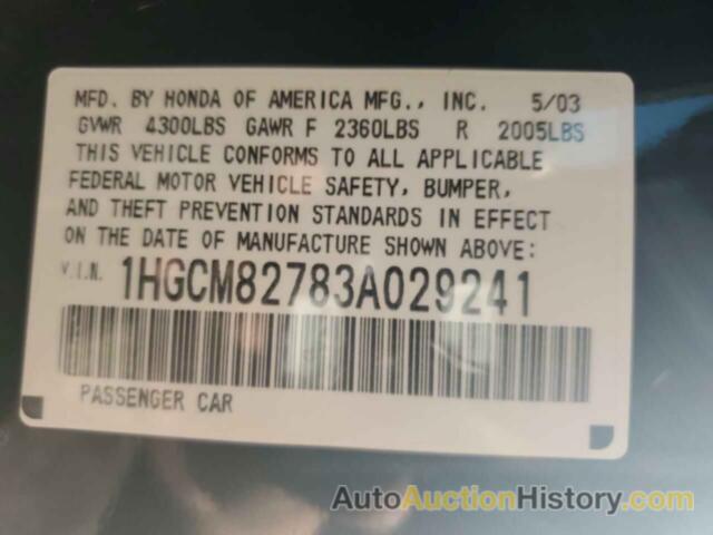 HONDA ACCORD EX, 1HGCM82783A029241