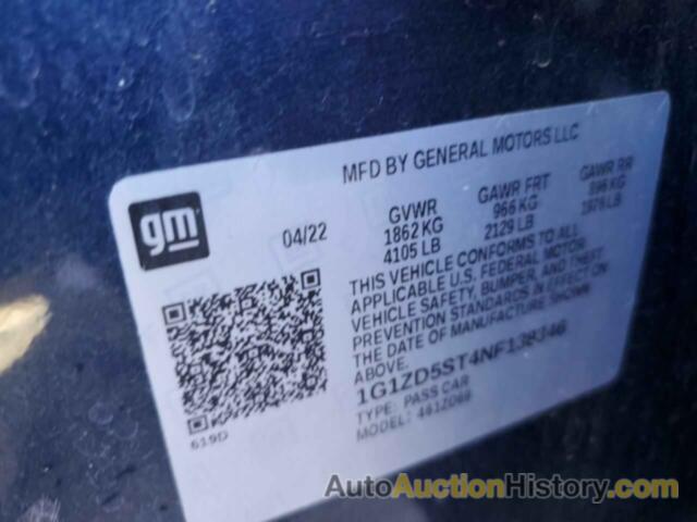 CHEVROLET MALIBU LT, 1G1ZD5ST4NF138346