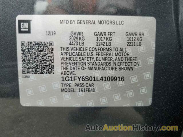 CHEVROLET BOLT LT, 1G1FY6S01L4109916