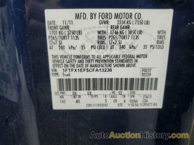 FORD F-150 SUPER CAB, 1FTFX1EF5CFA13238