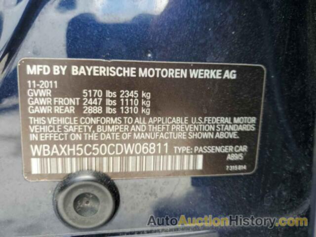 BMW 5 SERIES XI, WBAXH5C50CDW06811