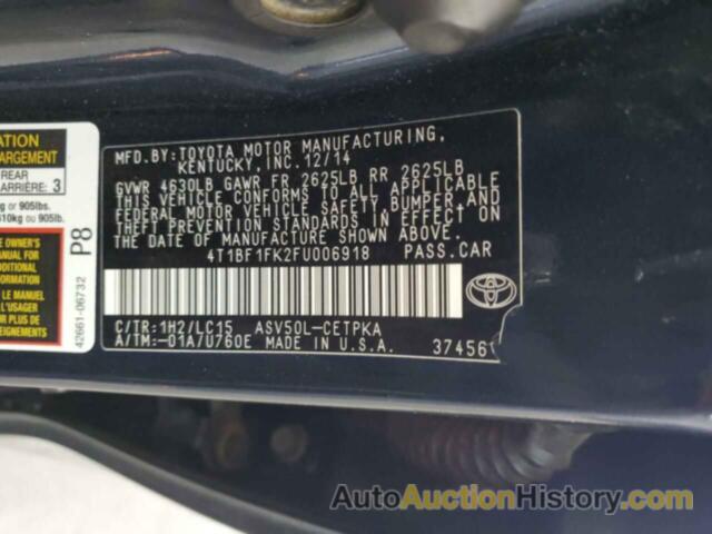 TOYOTA CAMRY LE, 4T1BF1FK2FU006918