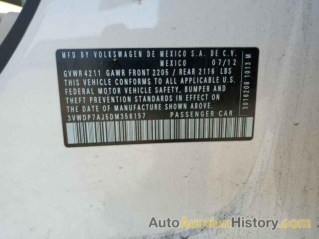 VOLKSWAGEN JETTA SE, 3VWDP7AJ5DM358157