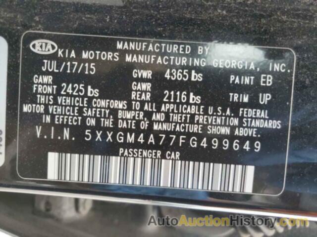 KIA OPTIMA LX, 5XXGM4A77FG499649