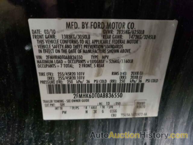 FORD FLEX LIMITED, 2FMHK6DT0ABB36550