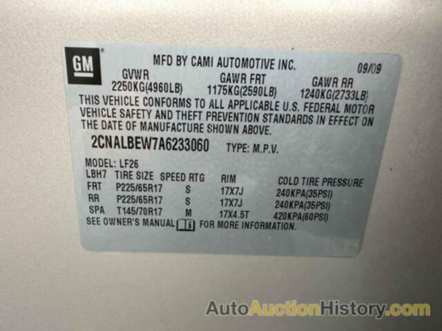 CHEVROLET EQUINOX LS, 2CNALBEW7A6233060