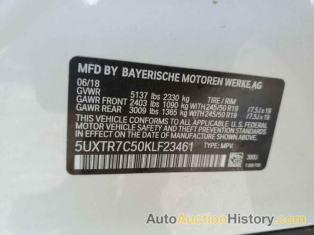 BMW X3 SDRIVE30I, 5UXTR7C50KLF23461