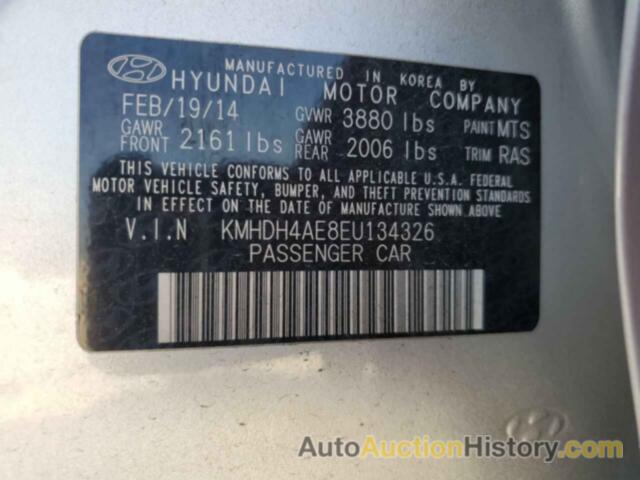 HYUNDAI ELANTRA SE, KMHDH4AE8EU134326