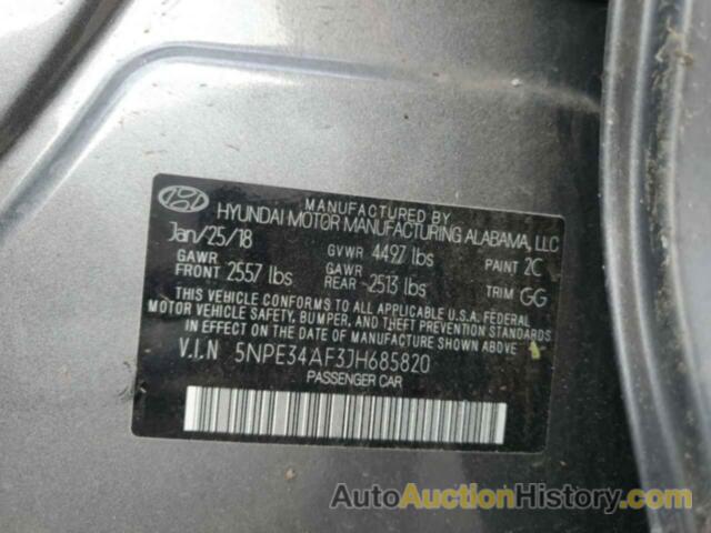 HYUNDAI SONATA SPORT, 5NPE34AF3JH685820