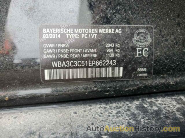 BMW 3 SERIES I XDRIVE, WBA3C3C51EP662243