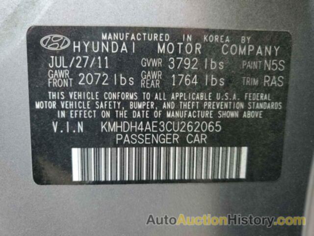 HYUNDAI ELANTRA GLS, KMHDH4AE3CU262065