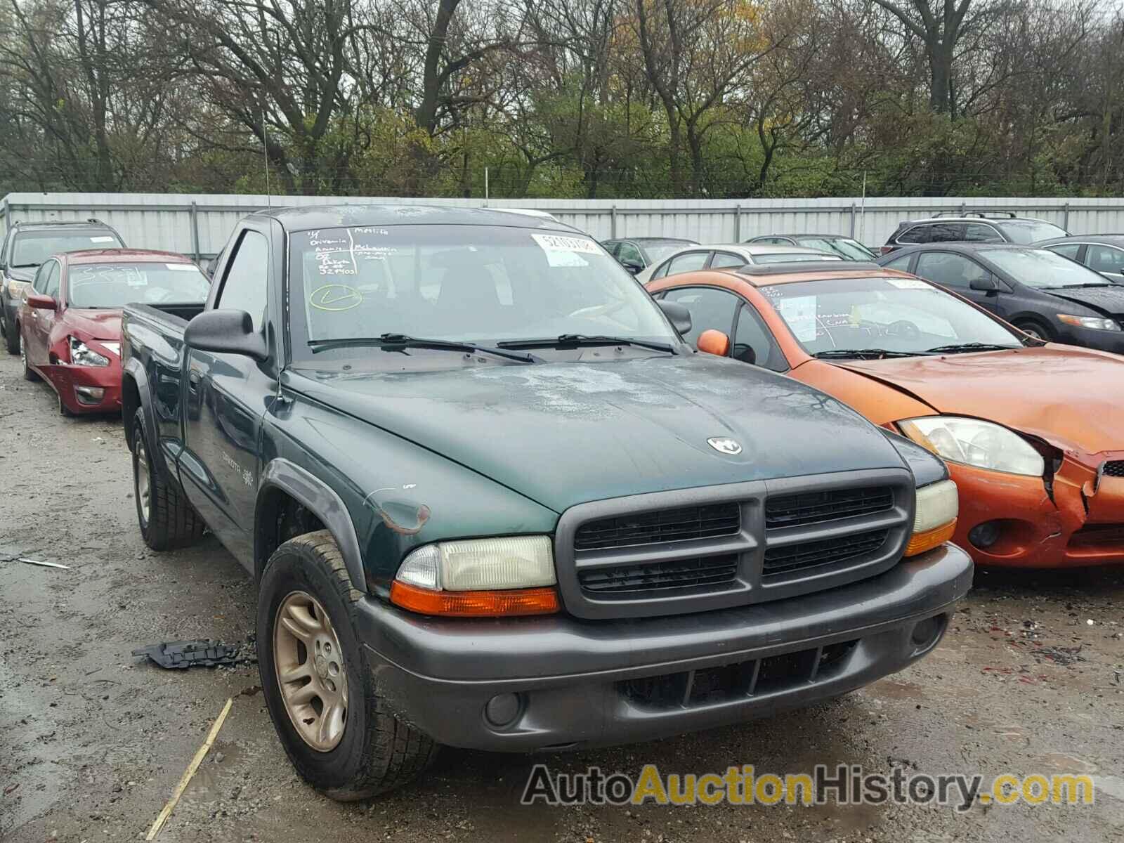 2002 DODGE DAKOTA BASE, 1B7FL16X72S663620