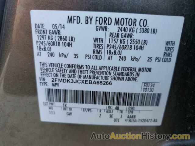 FORD EDGE SEL, 2FMDK3JCXEBA65266